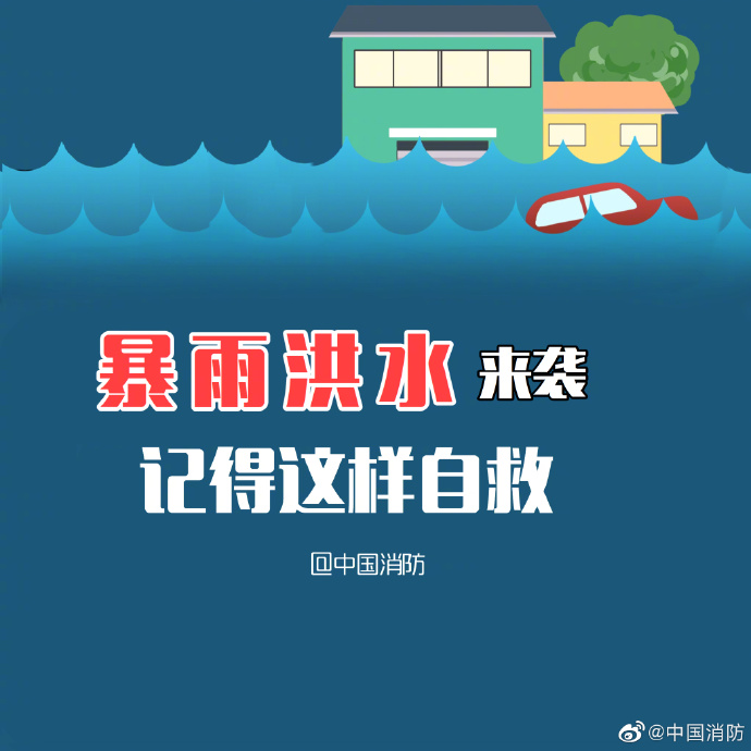 暴雨洪水来袭这样自救