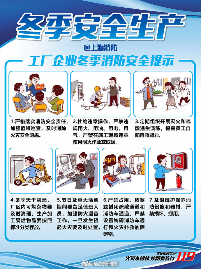 工厂企业冬季消防安全提示(图1)