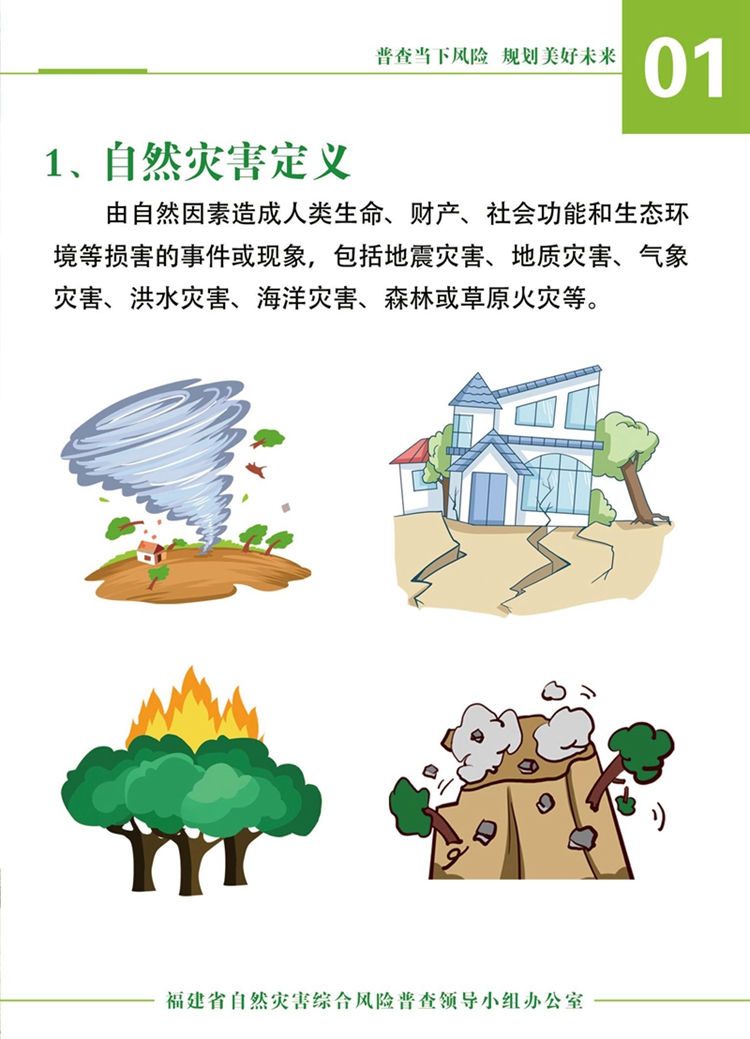 宣传手册|福建省第一次全国自然灾害综合风险普查宣传手册
