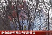 北京密云平谷山火已被扑灭