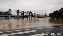 广西桂林持续强降雨 市区多处被淹