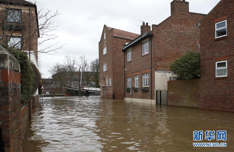 （国际）（3）英国部分地区遭受洪水侵袭