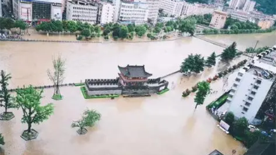 陕西省遭遇严重暴雨洪涝灾害