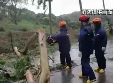 广东多地遭遇强降雨 消防紧急救援排险