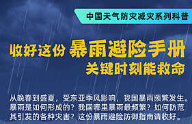 暴雨天气避险手册