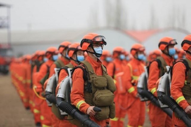 内蒙古森林消防总队：举行联勤联动誓师大会 宣布进入三级战备